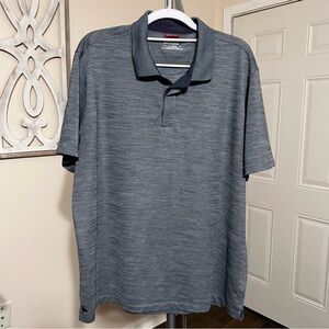 UNTUCKit Men Golf Polo‎ Shirt Hannifer XL Performance Blue Heather Stretch